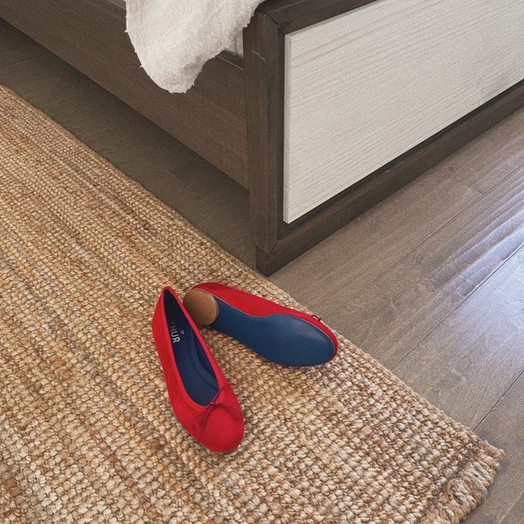 NIB NUR Italy Women’s Leather Suede Round Toe Ballet Flats Shoes IT 39 US 8 - Picture 4 of 4